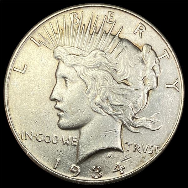 1934 Silver Peace Dollar CLOSELY UNCIRCULATED