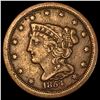 1854 Braided Hair Half Cent NEARLY UNCIRCULATED