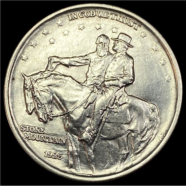 1925 Stone Mountain Silver Half Dollar CLOSELY UNCIRCULATED