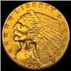Image 1 : 1914 Indian Head Gold $2.50 Quarter Eagle CLOSELY UNCIRCULATED