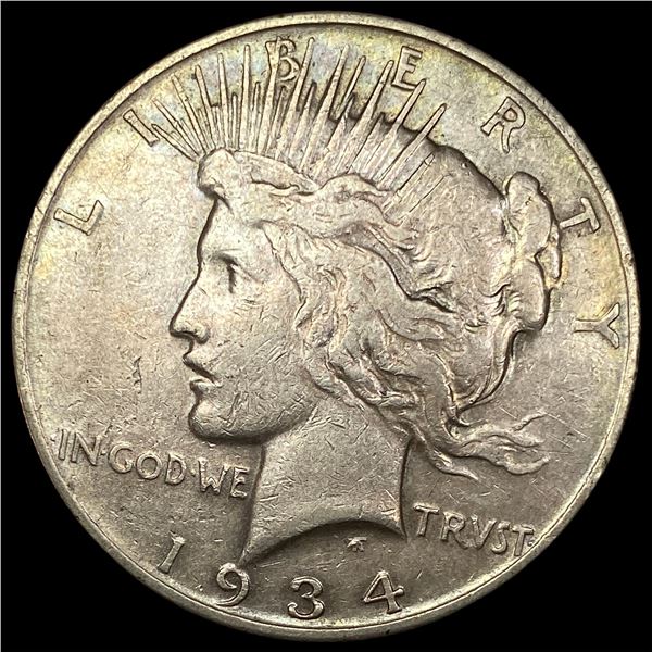 1934 Silver Peace Dollar NEARLY UNCIRCULATED