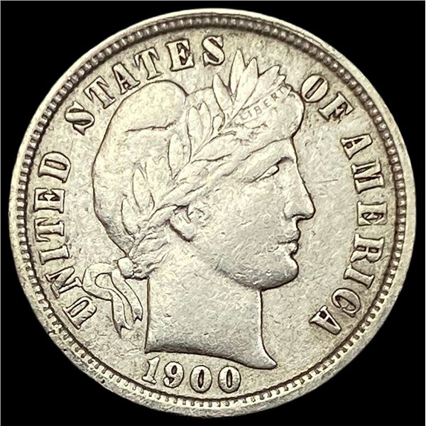 1900-O Silver Barber Dime NEARLY UNCIRCULATED