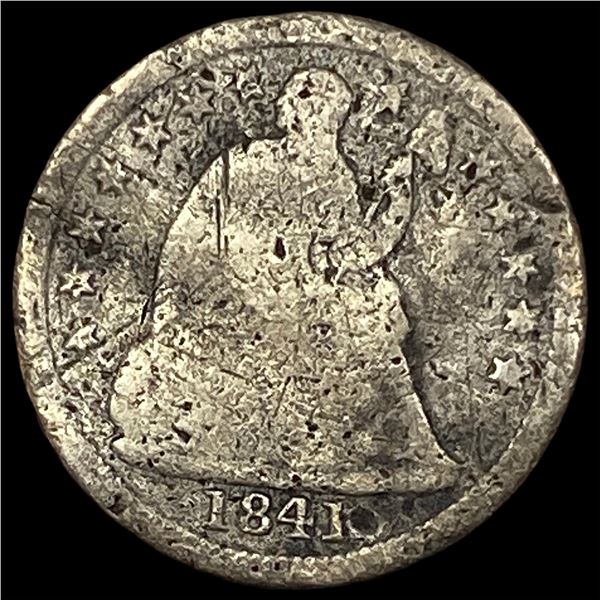 1841 Seated Liberty Dime NICELY CIRCULATED