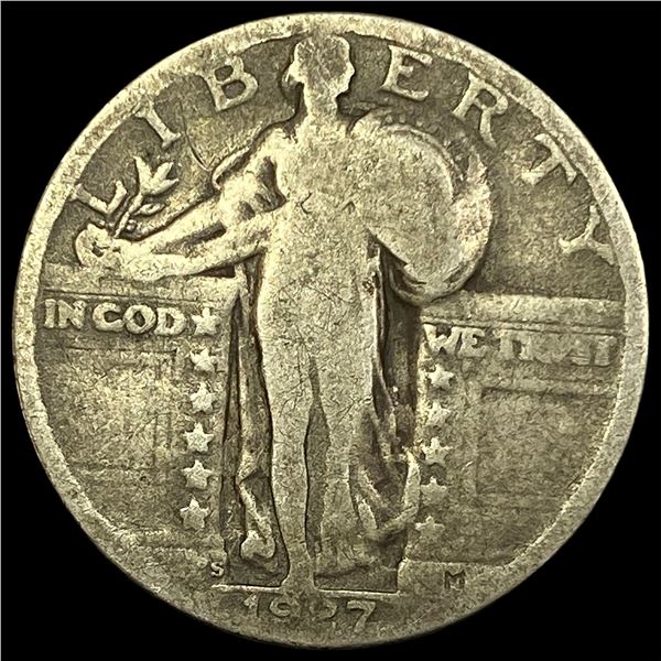 1917-S Type 1 Standing Liberty Quarter NICELY CIRCULATED