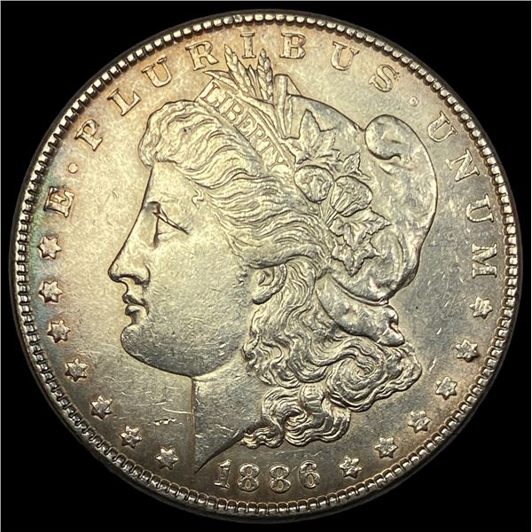1886 Silver Morgan Dollar CLOSELY UNCIRCULATED