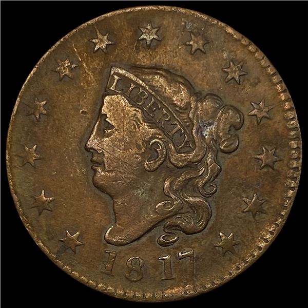 1817 Coronet Head Large Cent NEARLY UNCIRCULATED