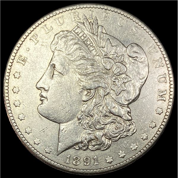 1891 Silver Morgan Dollar CHOICE AU