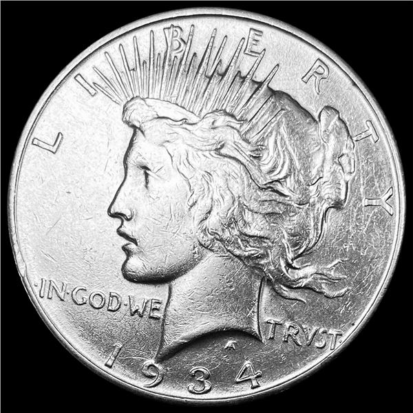 1934 Silver Peace Dollar CLOSELY UNCIRCULATED