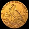 Image 2 : 1913 Indian Head Gold $2.5 Quarter Eagle UNCIRCULATED