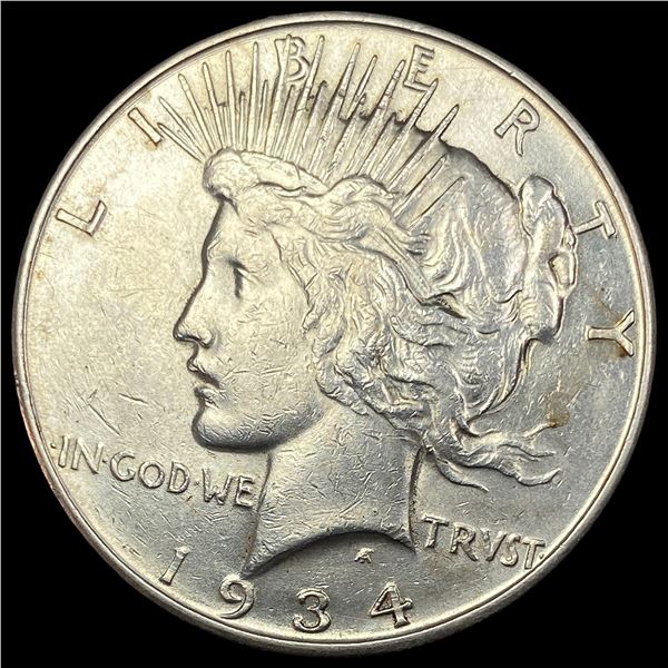1934-D Silver Peace Dollar CLOSELY UNCIRCULATED