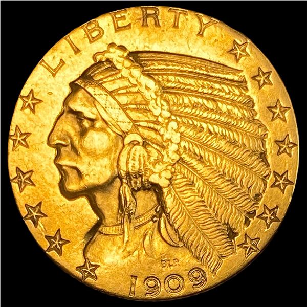 1909-S Indian Head $5 Gold Half Eagle UNCIRCULATED