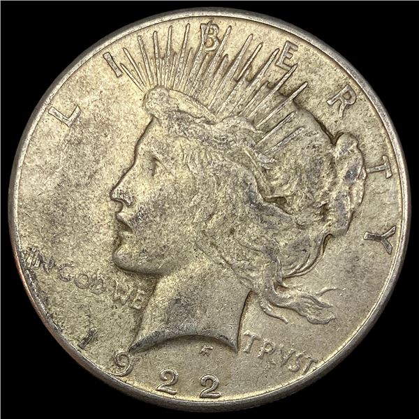 1922-S Silver Peace Dollar NEARLY UNCIRCULATED