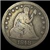 1848 Seated Liberty Quarter NICELY CIRCULATED