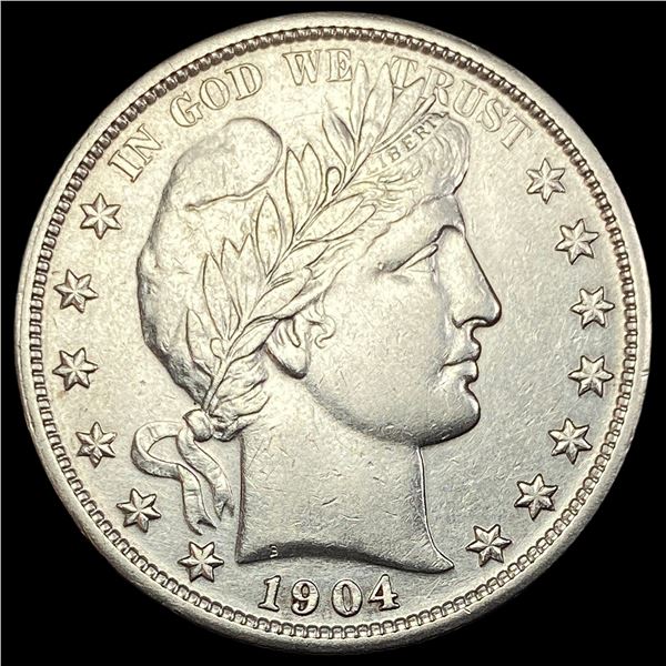 1904-S Silver Barber Half Dollar CLOSELY UNCIRCULATED