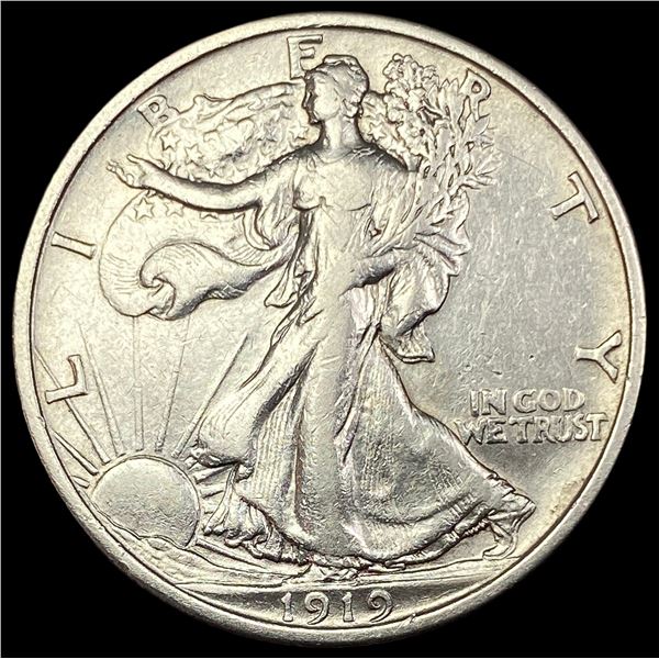1919 Walking Liberty Half Dollar NEARLY UNCIRCULATED