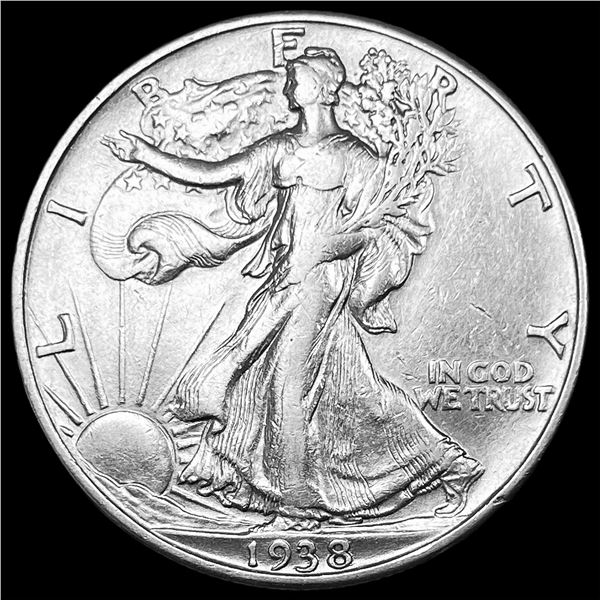 1938-D Silver Walking Liberty Half Dollar CLOSELY UNCIRCULATED