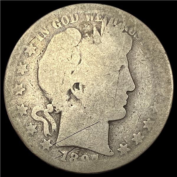 1907-O Silver Barber Half Dollar NICELY CIRCULATED