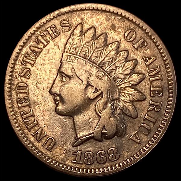 1868 Indian Head Cent ABOUT UNCIRCULATED