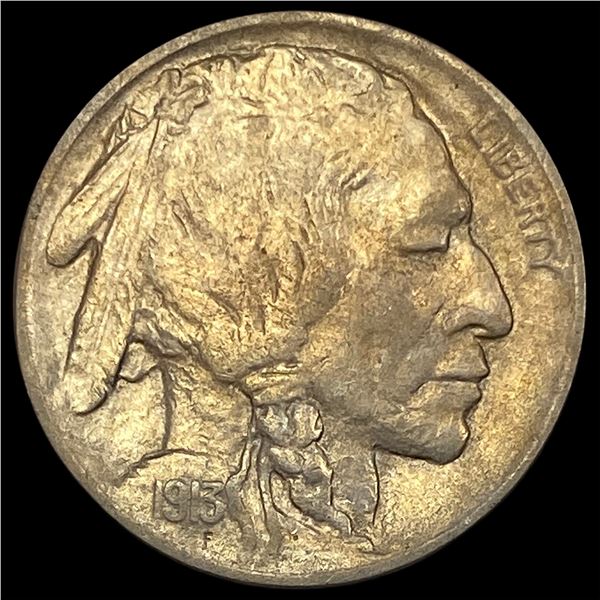 1913 Type 1 Buffalo Nickel CHOICE AU