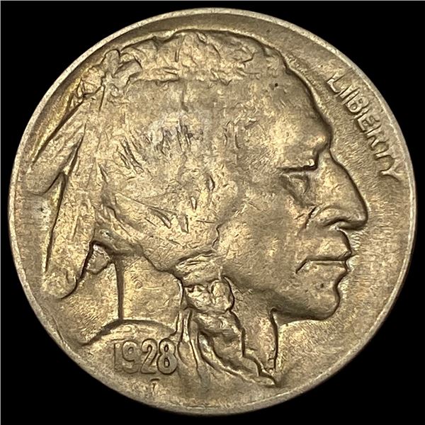 1928-D Nickel Buffalo Five Cents CLOSELY UNCIRCULATED