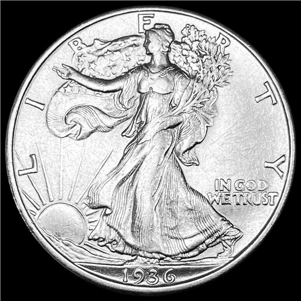 1936-D Silver Walking Liberty Half Dollar CLOSELY UNCIRCULATED