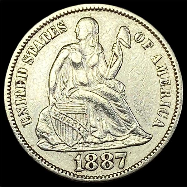 1887-S Silver Dime CLOSELY UNCIRCULATED