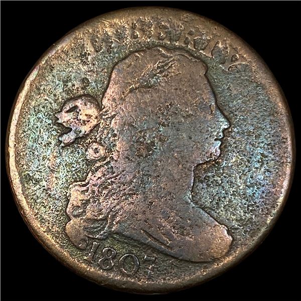 1807 Copper Draped Bust Large Cent NICELY CIRCULATED