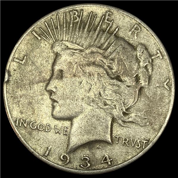 1934 Silver Peace Dollar NEARLY UNCIRCULATED