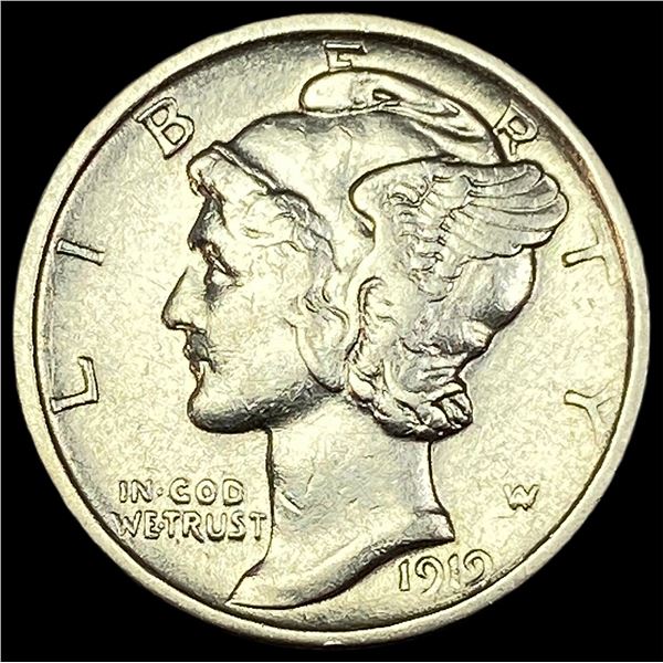 1919-S Silver Mercury Dime CLOSELY UNCIRCULATED