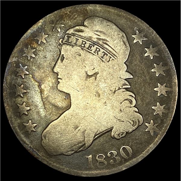 1830 Capped Bust Half Dollar NICELY CIRCULATED