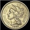 Image 1 : 1865 Nickel Three-Cent Piece CHOICE AU