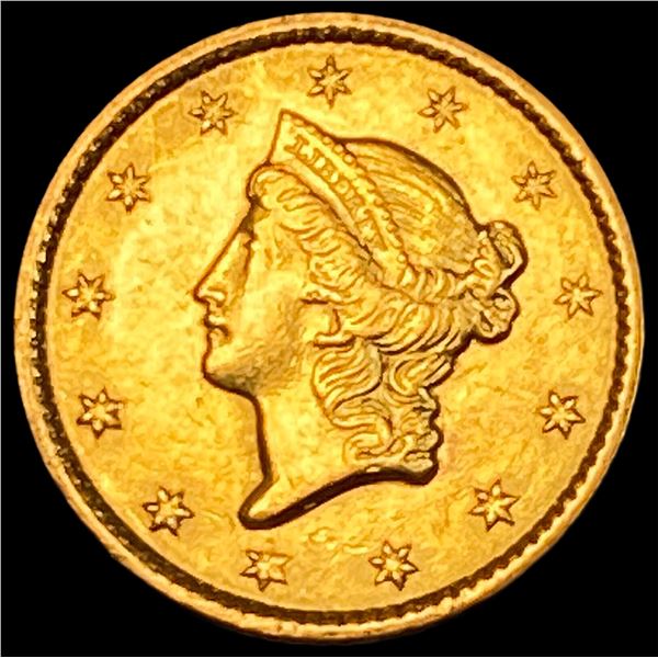 1849 Gold $1 Liberty Head CLOSELY UNCIRCULATED