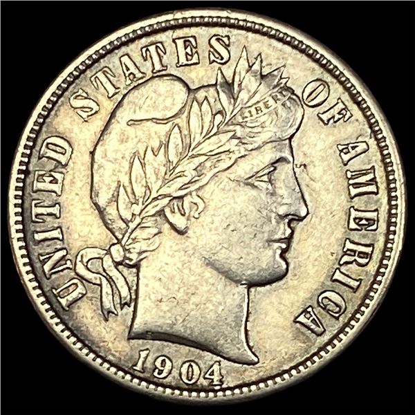 1904 Barber Dime CLOSELY UNCIRCULATED
