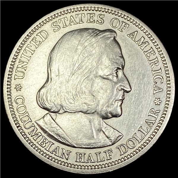 1893 Silver Columbian Half Dollar NEARLY UNCIRCULATED