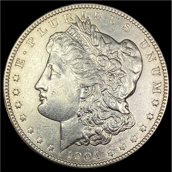 1904 Silver Morgan Dollar CLOSELY UNCIRCULATED