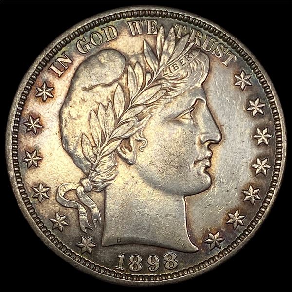 1898 Silver Half Dollar (Barber) CHOICE AU