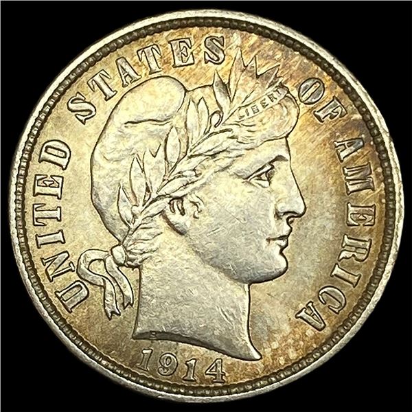 1914-D Silver Barber Dime UNCIRCULATED