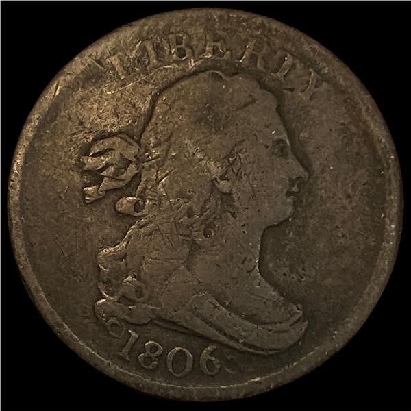 1806 Copper Half Cent NICELY CIRCULATED