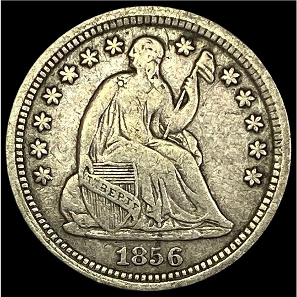 1856 Seated Liberty Silver Half Dime LIGHTLY CIRCULATED