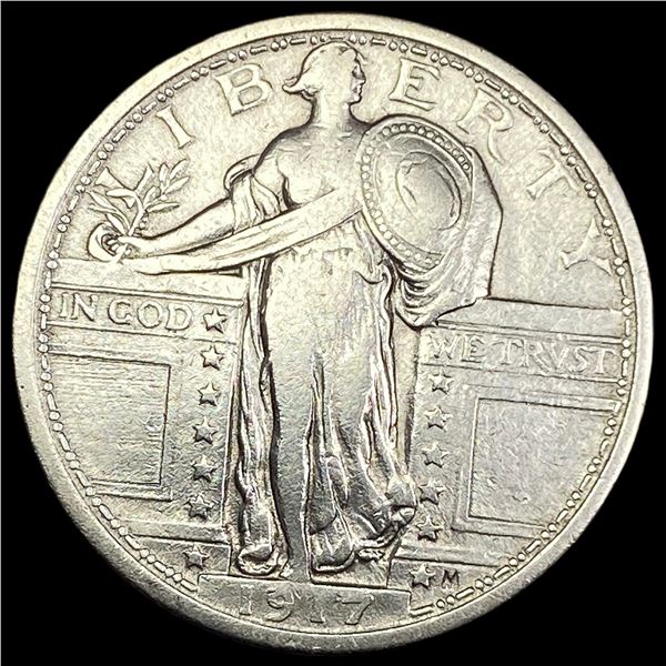 1917 Type 1 Standing Liberty Quarter LIGHTLY CIRCULATED