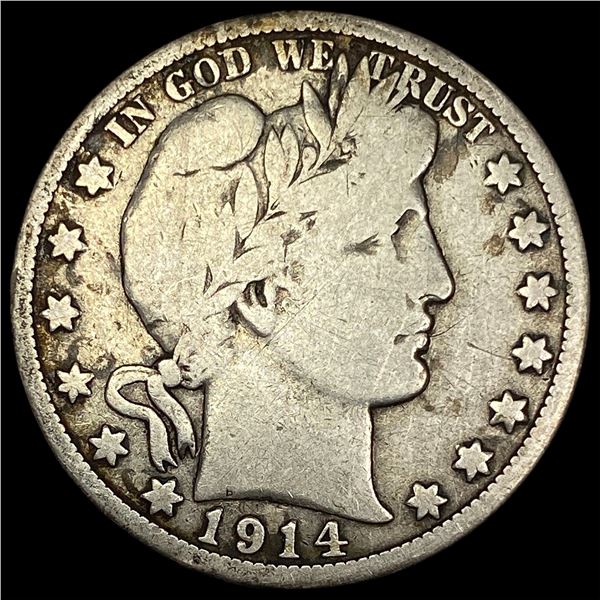1914 Barber Half Dollar NICELY CIRCULATED