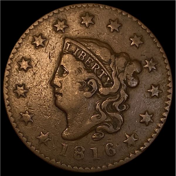 1816 Coronet Head Large Cent LIGHTLY CIRCULATED