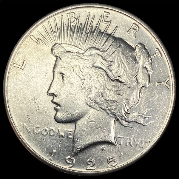 1925 Silver Peace Dollar CLOSELY UNCIRCULATED