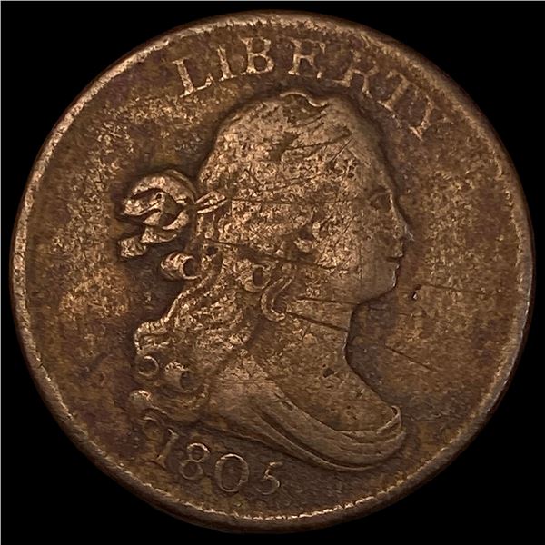 1805 Copper Half Cent NICELY CIRCULATED