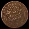 Image 2 : 1805 Copper Half Cent NICELY CIRCULATED