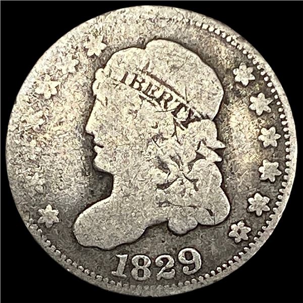 1829 Capped Bust Silver Half Dime NICELY CIRCULATED