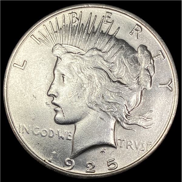 1925-S Silver Peace Dollar CLOSELY UNCIRCULATED