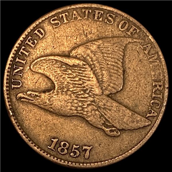 1857 Flying Eagle Cent NEARLY UNCIRCULATED