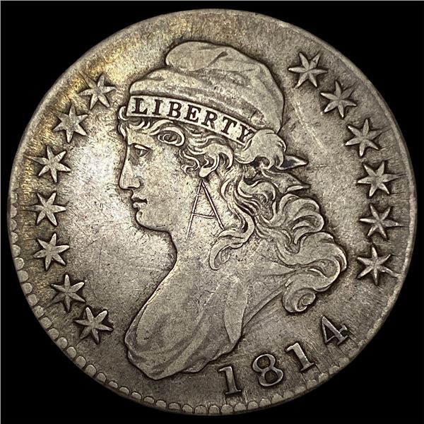 1814 Capped Bust Half Dollar LIGHTLY CIRCULATED