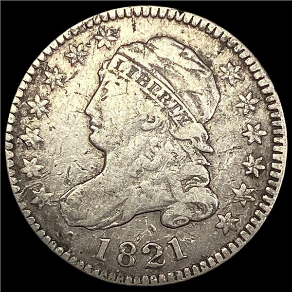 1821 Capped Bust Dime LIGHTLY CIRCULATED